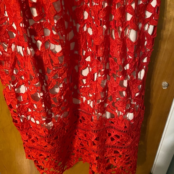 NWOT red lace midi sundress - Picture 11 of 11